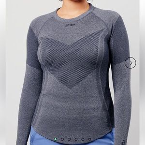 Éloue Women's Long Sleeve Seamless Tee - Charcoal
